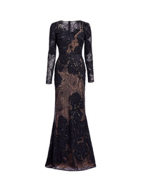 Floral Bead Embroidered Dress