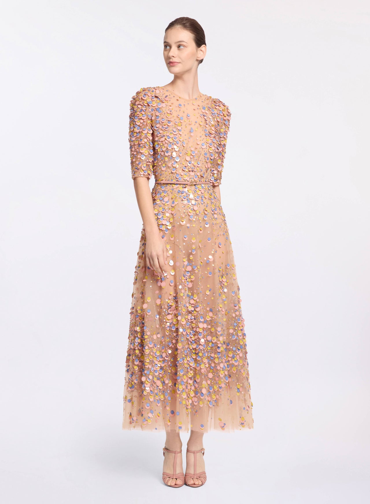 sachin and babi light blue dress Rose Gold Dress main image 0
