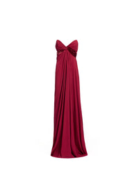 Silk and Velvet Long Dress