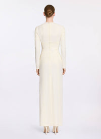 Embroidered Cady Dress