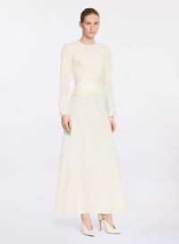 Embroidered Cady Dress