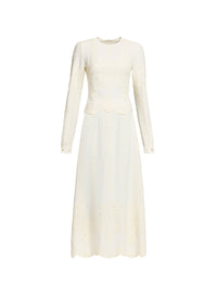 Embroidered Cady Dress