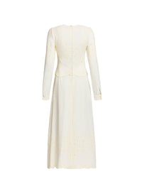 Embroidered Cady Dress