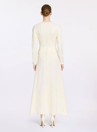 Embroidered Cady Dress