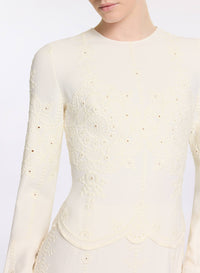 Embroidered Cady Dress