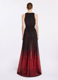 Gradient Chiffon Dress