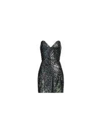Sequin Heart-Shaped Short Dress