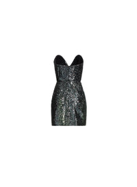 Sequin Heart-Shaped Short Dress
