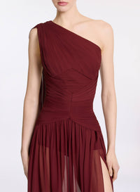 Asymmetrical Silk Dress