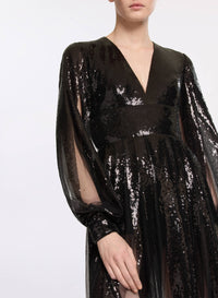 Sequin Midi Dress