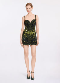 Scalloped Bead Embroidered Dress