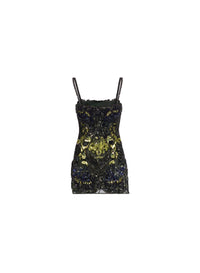 Scalloped Bead Embroidered Dress