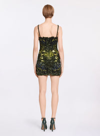 Scalloped Bead Embroidered Dress