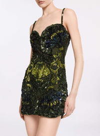 Scalloped Bead Embroidered Dress