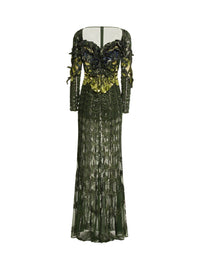 Scalloped Bead Embroidered Dress