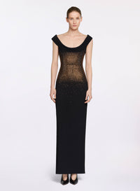 Embellished Knit Long Dress