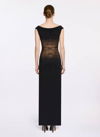 Embellished Knit Long Dress