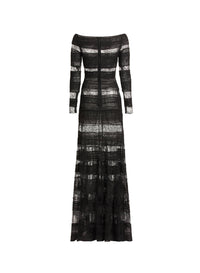 Macramé and Lace Long Dress