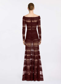 Macramé and Lace Long Dress