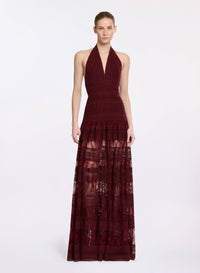 Macramé and Lace Long Dress