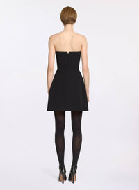 Embellished Cady Short Dress