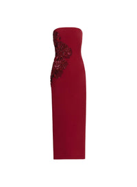 Embellished Cady Midi Dress