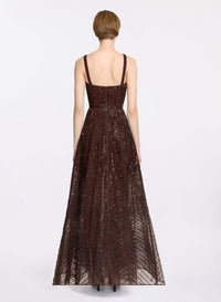 Bead Embroidered Midi Dress