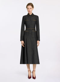 Embellished Denim Dress