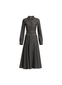 Embellished Denim Dress