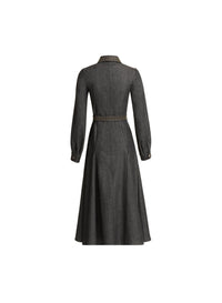 Embellished Denim Dress