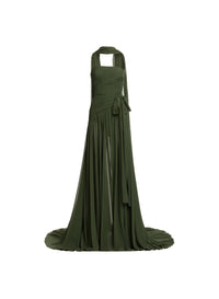 Strapless Silk Long Dress