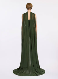 Strapless Silk Long Dress