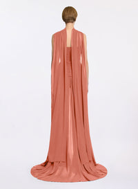 Strapless Silk Long Dress