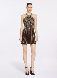 Stud Embellished Short Dress