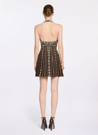 Stud Embellished Short Dress