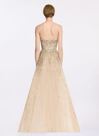 Stud Embellished Long Dress