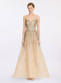 Bead Embroidered Midi Dress