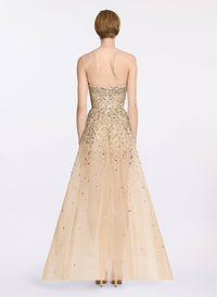 Bead Embroidered Midi Dress