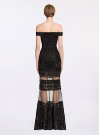 Sequin Embroidered Long Dress