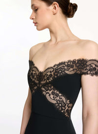 Off-The-Shoulder Midi Dress