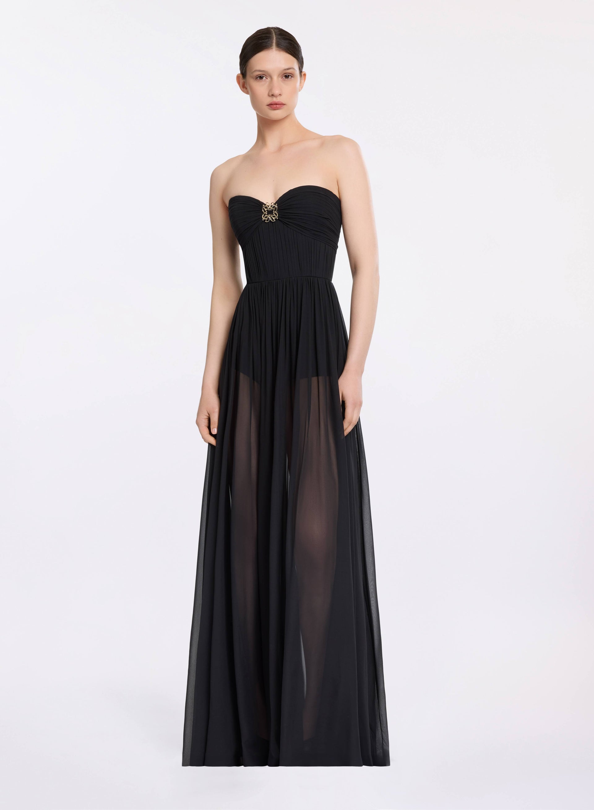 Strapless Silk Dress – ELIE SAAB