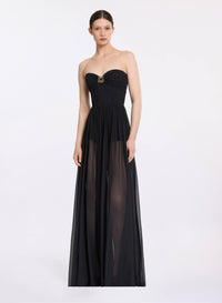 Strapless Silk Dress