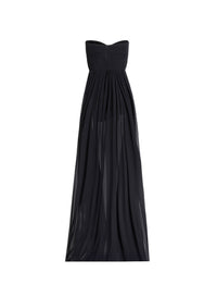 Strapless Silk Dress