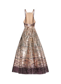 Sequin Embroidered Midi Dress