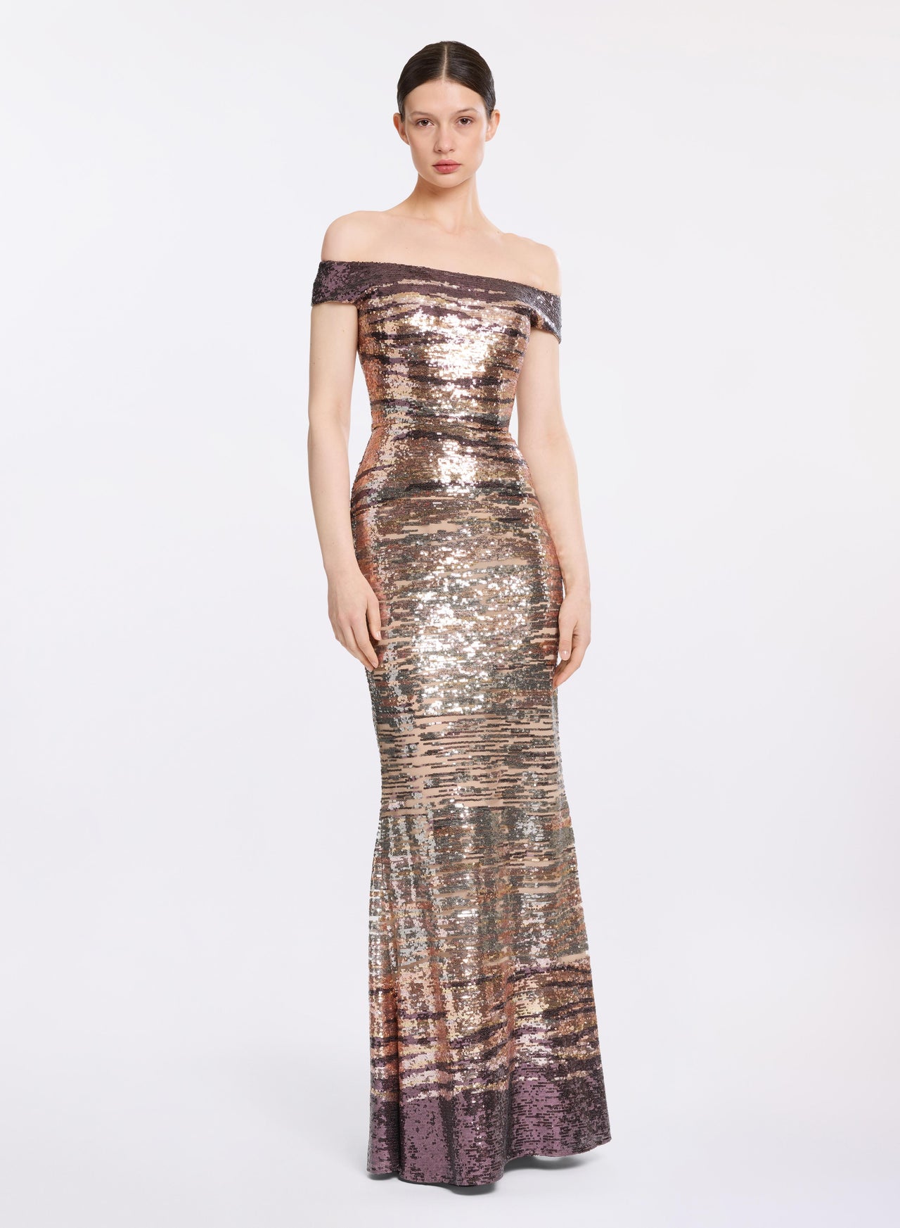 Sequin Embroidered Long Dress ELIE SAAB Sequin Embroidered Long Dress ELIE SAAB