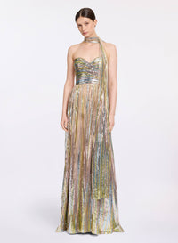 Sequin Embroidered Tulle Dress
