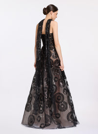 Sequin Embroidered Gown