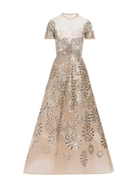 Sequin Embroidered Tulle Dress