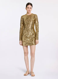 Bead Embroidered Golden Dress