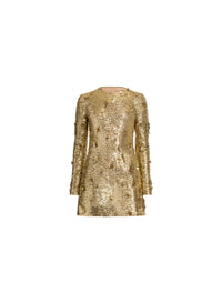 Bead Embroidered Golden Dress